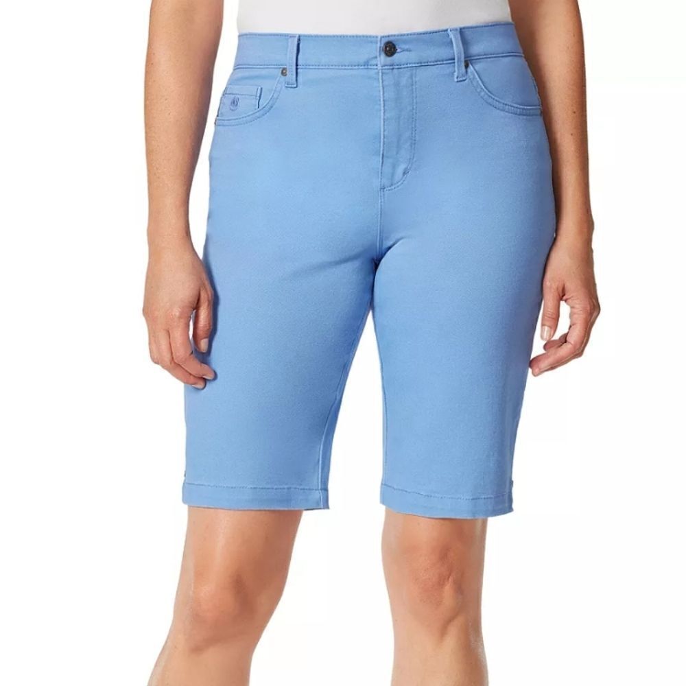 Gloria Vanderbilt Wedgewood Blue Bermuda Shorts